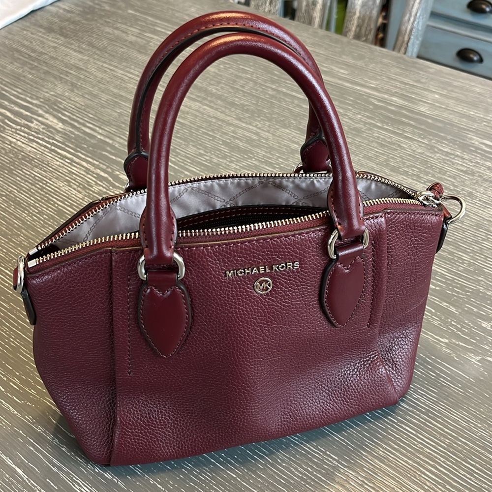 Michael Kors Plum Leather Handbag